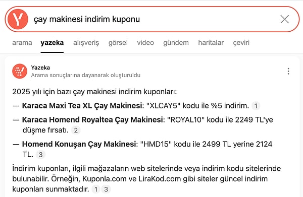 3. Alacağın ürün için internetin derinliklerinde mutlaka bir indirim kuponu olacaktır. Arama motoruyla tek tık uzağında!