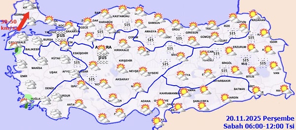 20 Kasım hava durumu: Bugün hava nasıl?