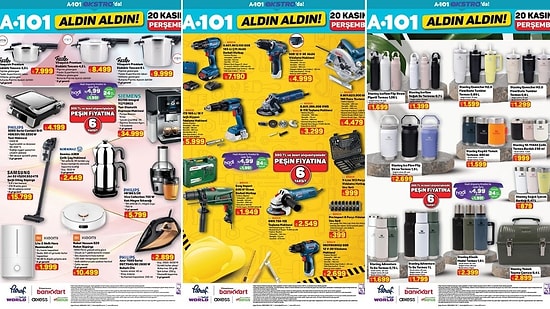A101'e Stanley Termos Çeşitleri Geliyor! 20 Kasım 2025 İnternete Özel Aldın Aldın Kataloğu