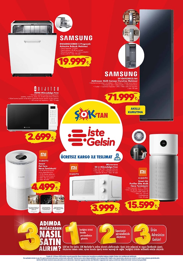 Samsung 5 Programlı Ankastre Bulaşık Makinesi 19.999 TL