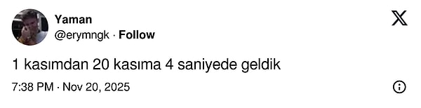 Yeni yıl geliyor arkadaşlar, Ocak'tan buraya ne zaman geldik?