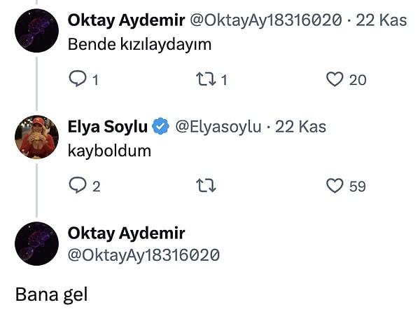 Elya'ya farklı istekler de gelebiliyor.