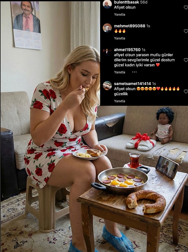 Kalpler, alevler havada uçuşuyor.