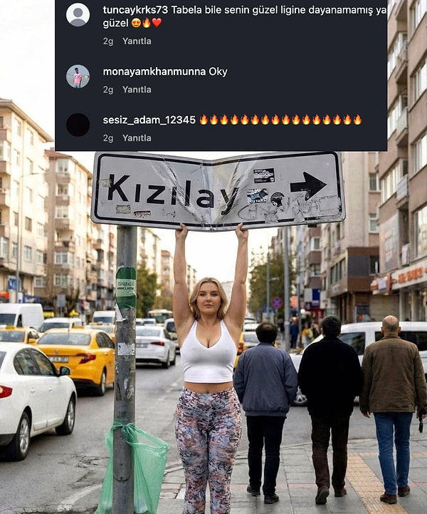 Instagram hesabında ise yürüyen yürüyene...