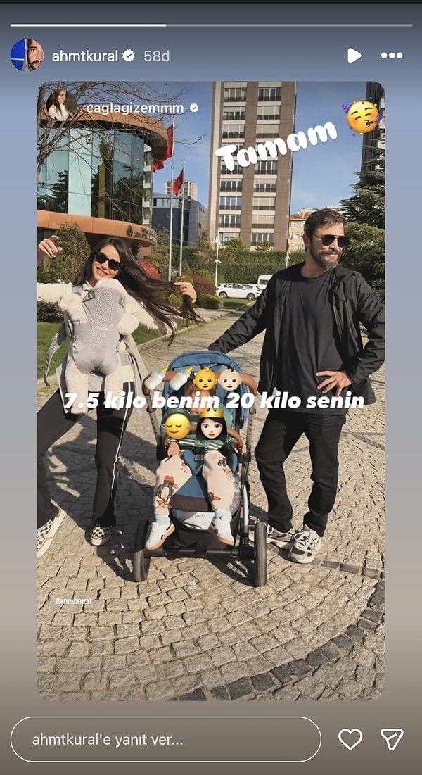 Ünlü çift, ikinci bebeklerini kucaklarına aldıktan sonra ilk kez ailece kamera karşısına geçti.