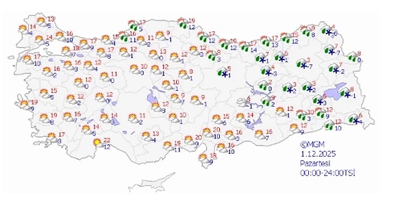 İstanbul'da Sıcaklıklar Düşüyor: Pazar Günü Kar Başlıyor