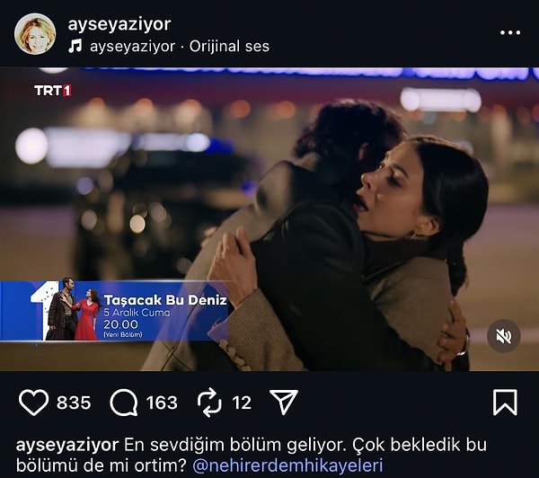 Taşacak Bu Deniz'in senaristi Ayşe Ferda Eryılmaz, dizinin yeni bölüm fragmanını paylaşıp heyecanlandıran ifadeler kullandı.