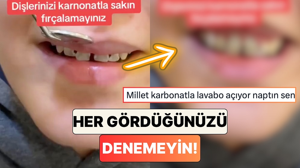 İnternette Her Gördüğünüzü Denemeyin! Bir Dişçi Dişini Karbonatla Fırçalayan Bir Hastanın Durumunu Paylaştı