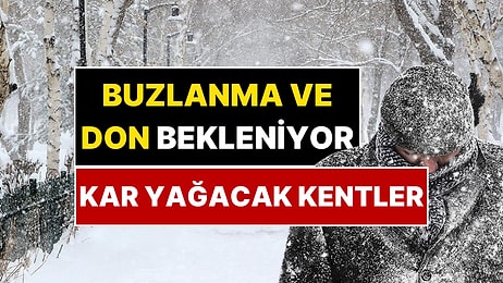 1 Aralık Hava Durumu: Meteoroloji Kar Yağacak Kentleri Açıkladı