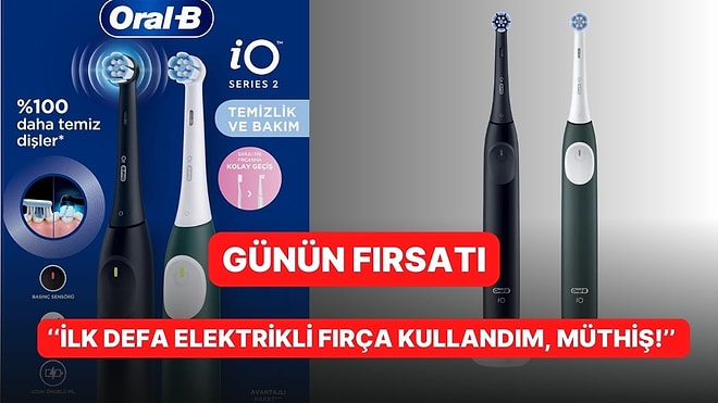 Günün Fırsatı: Ağız Bakımında Yeni Nesil Teknolojiye Sahip Oral-B iO 2 Şarjlı Diş Fırçası Seti İndirimde!