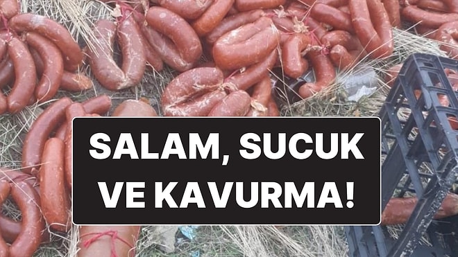 Ankara’da Boş Bir Araziye Yüzlerce Kilo Şarküteri Ürünü Atıldığı Ortaya Çıktı