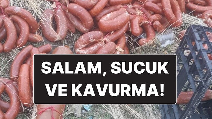 Ankara’da Boş Bir Araziye Yüzlerce Kilo Şarküteri Ürünü Atıldığı Ortaya Çıktı