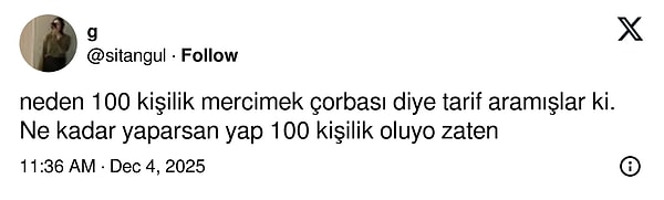 Sizce bu tarifi kim aradı? :)