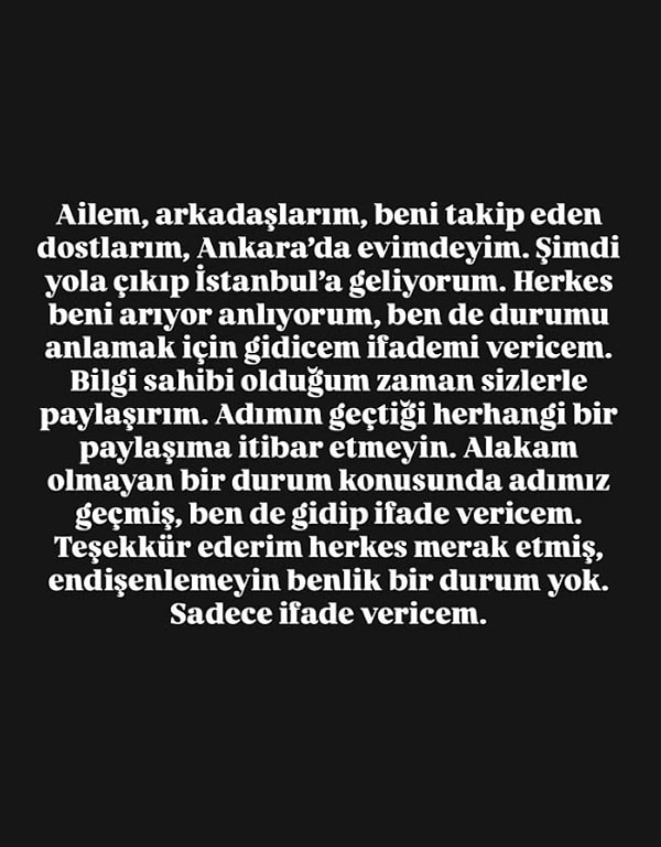 Hande Sarıoğlu'ndan açıklama: