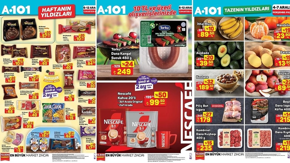 6 - 12 Aralık 2025 A101 Haftanın Yıldızları Kataloğu