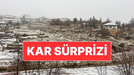 Adana’da Kar Sürprizi: Adana’da Birçok İlçede Kar Yağdı
