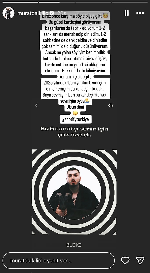 Spotify, 2025 yılında Türkiye’de en çok dinlenen isimleri açıkladı ve zirveyi BLOK3 kaptı.