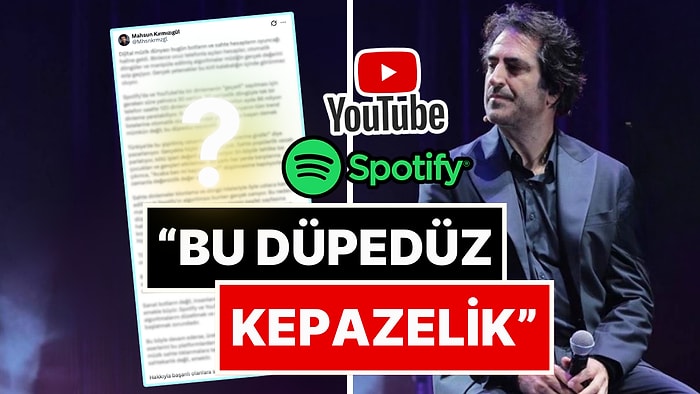 Mahsun Kırmızıgül'den Spotify ve YouTube'daki Botlarla Şişirilmiş Dinlenme Sayılarına Sert Çıkış!