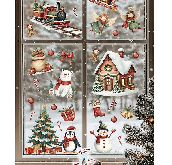 Yılbaşı temalı sticker’larda harika fırsatlar var! Sepette %30 indirimle bu sevimli çıkartmaları kolayca alışveriş sepetinize ekleyebilirsiniz.