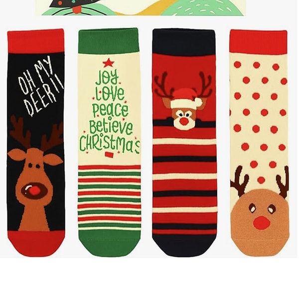 Katia & Bony’nin yılbaşı desenli 4’lü çorap seti bu yılbaşında hediye arıyorsanız gerçekten harika bir seçim!