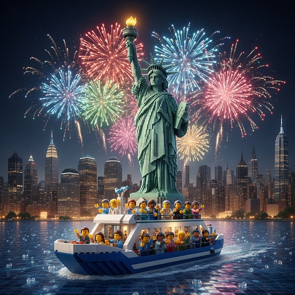 Özgürlük Heykeli'ni izlerken yeni yıla girmelisin!