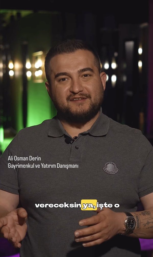 Gayrimenkul ve yatırım danışmanı Ali Osman Derin, "Ev alırken veya kiralarken kapora verirken insanların yaptığı çok büyük bir hata var." diyerek başladı ve ekledi: