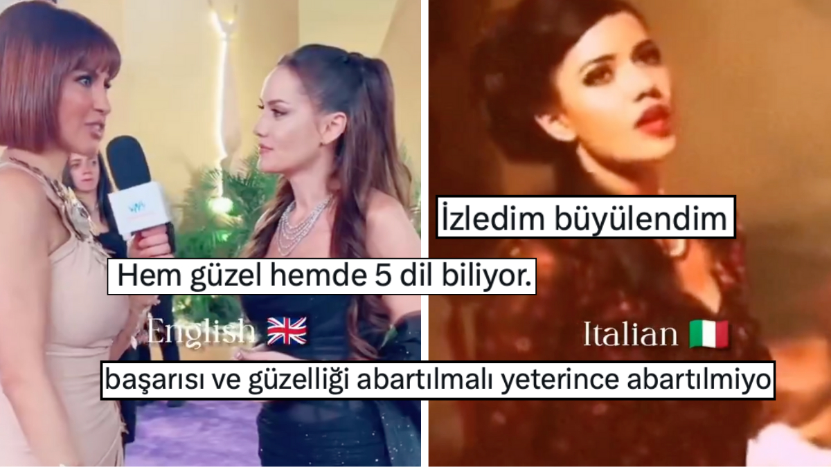Fahriye Evcen’in 5 Farklı Dil Konuştuğu Anlar Tek Videoda Derlendi: O Anlar Övgü Topladı!