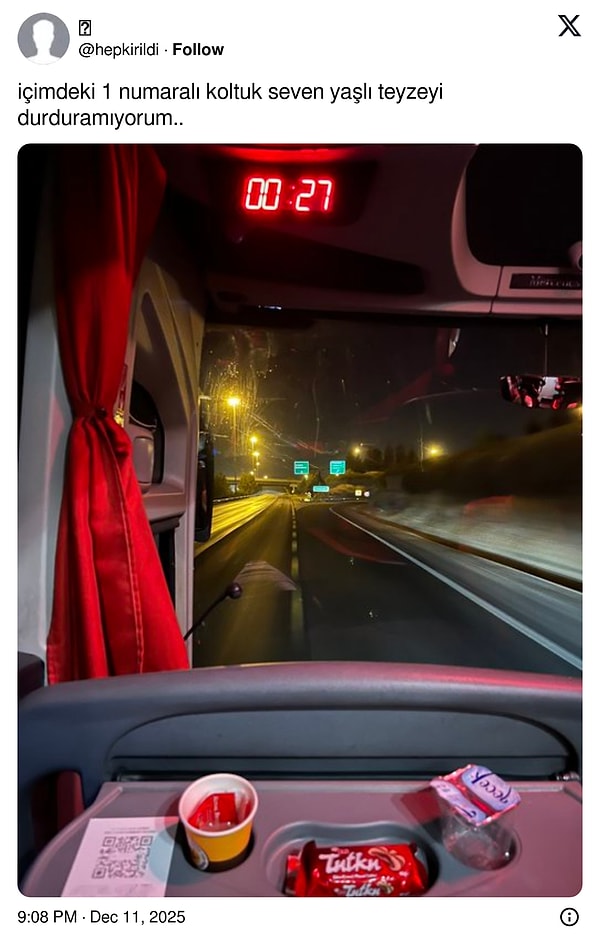 Statta loca neyse otobüste 1 numara odur.