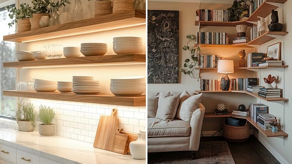 2. Duvarları depo olarak kullan!