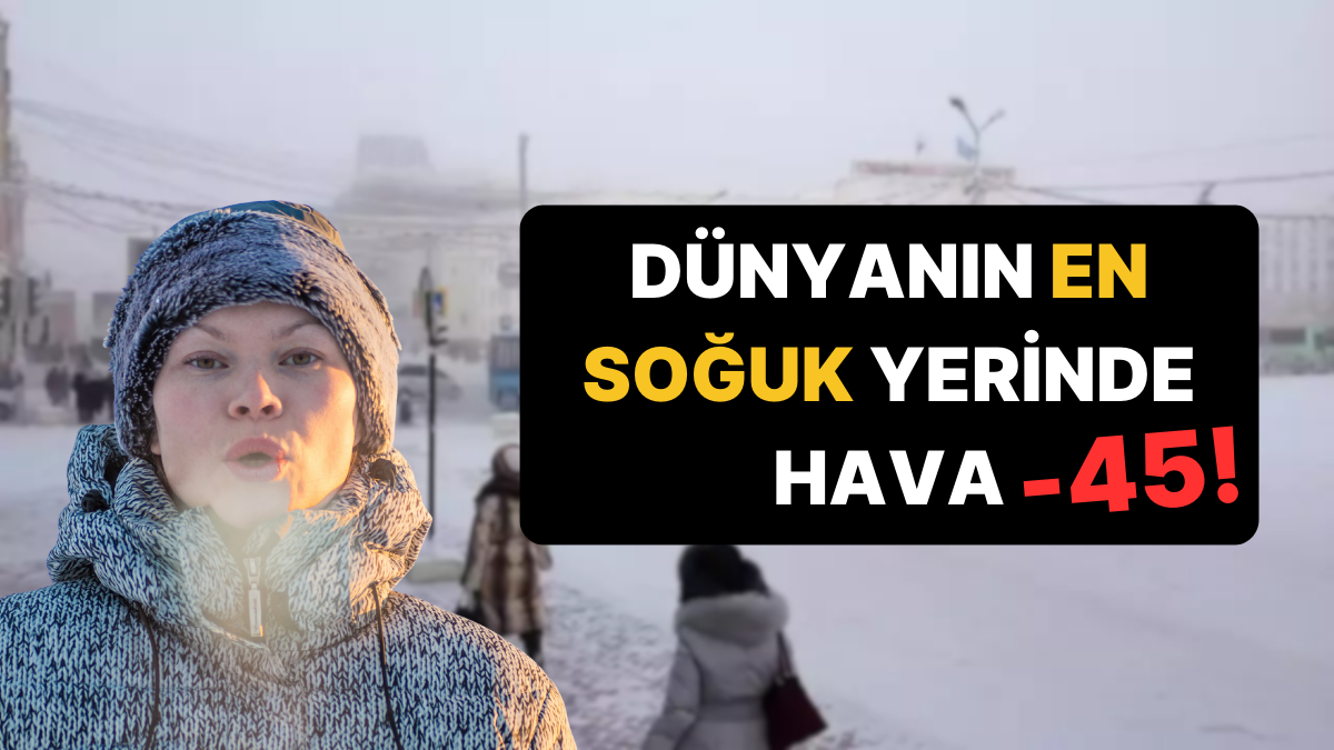 Okullar Çevrim İçi Eğitime Geçti: Dünyanın En Soğuk Şehrinde Hava Eksi 45 Derece!