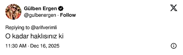 Arif Verimli'nin çağrısına verilen cevaplardan bazıları: