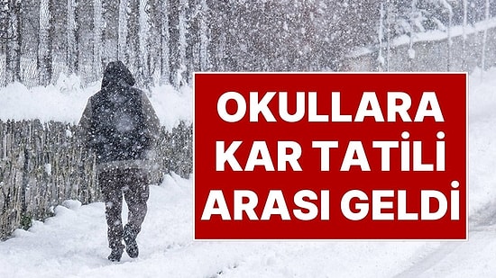 Kar Yağışı Nedeniyle Okullar Tatil Edildi: Sezonun İlk “Okullar Tatil Oldu” Haberi Geldi