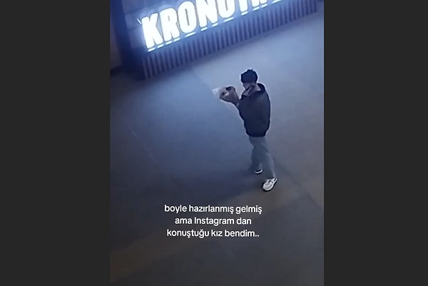 Çiçekle gitmiş...