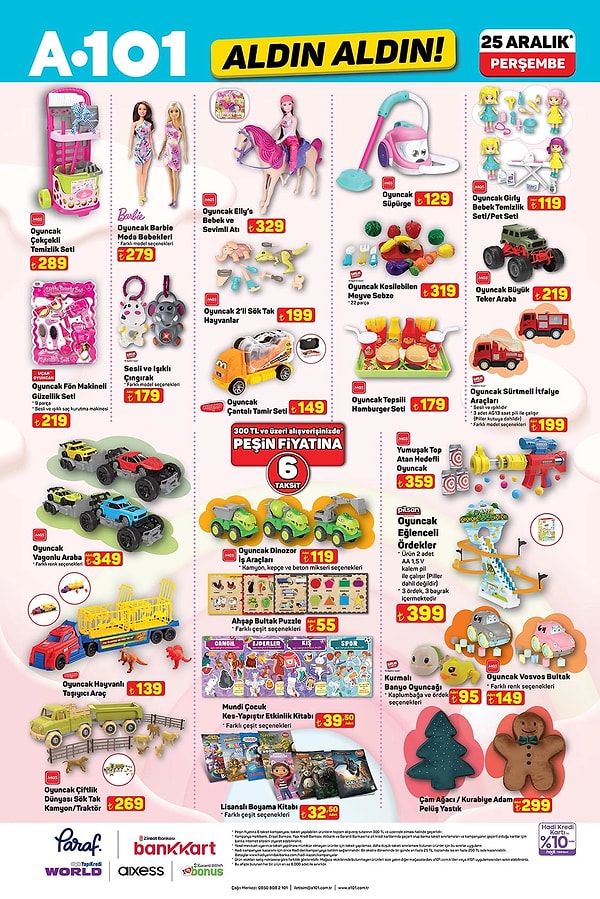 Oyuncak Çekçekli Temizlik Seti 289 TL