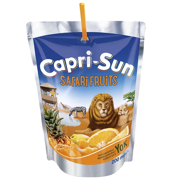Caprisun Safari (Portakallı, Ananaslı, Mandalinalı) 200 ml x 20 Adet