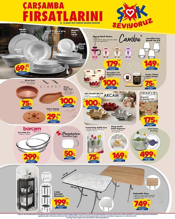 Kütahya Porselen Rölfeyli Servis Tabağı 69,95 TL