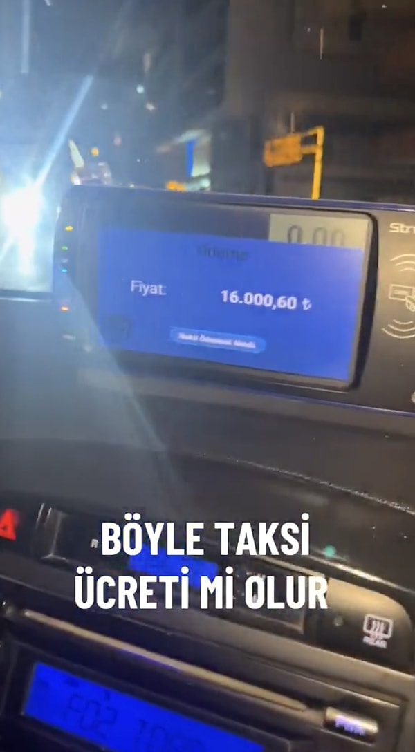 Taksi ücretleri malumunuz...