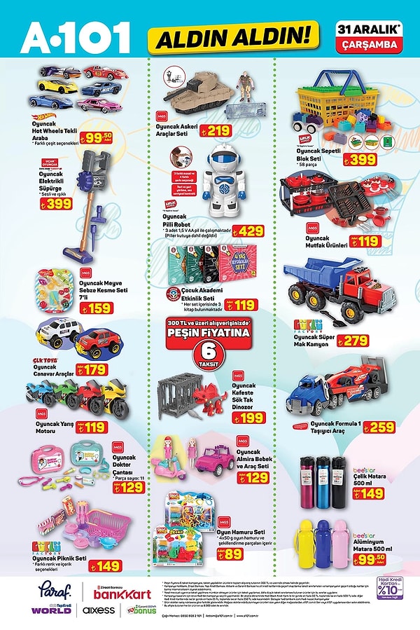 Oyuncak Askeri Araçlar Seti 219 TL