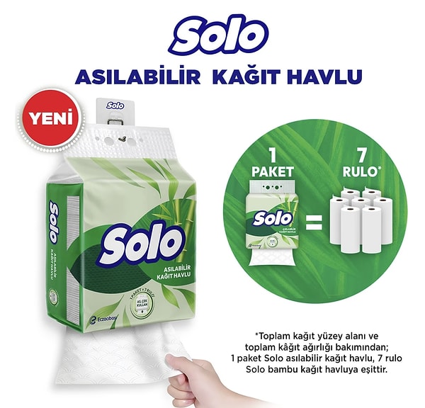 Solo Asılabilir Kağıt Havlu 2 aL 1 öde fırsatıyla herkesin sepetini dolduran o kampanya!