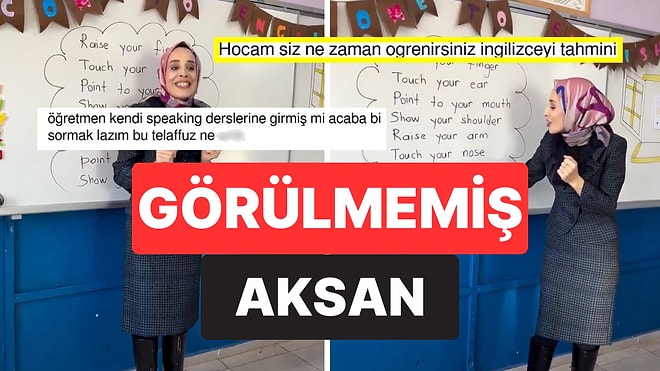 Şarkı Eşliğinde Öğrencilerine İngilizce Öğreten Öğretmenin Aksanı Gündem Oldu
