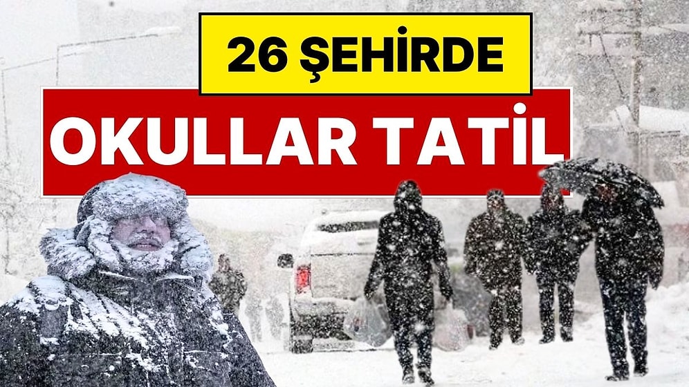 29 Aralık Pazartesi Okullar Tatil mi? Kar Yağışı Nedeniyle Kar Tatili Olan Şehirler