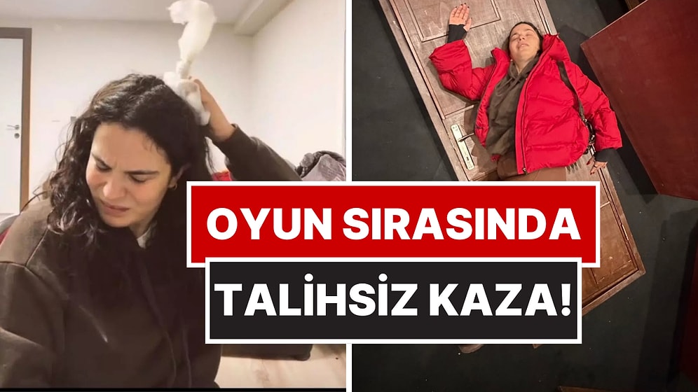Sahnede Herkesin Yüreği Ağzına Geldi: Aslı Bekiroğlu'nun Kafasına Kapı Düştü!