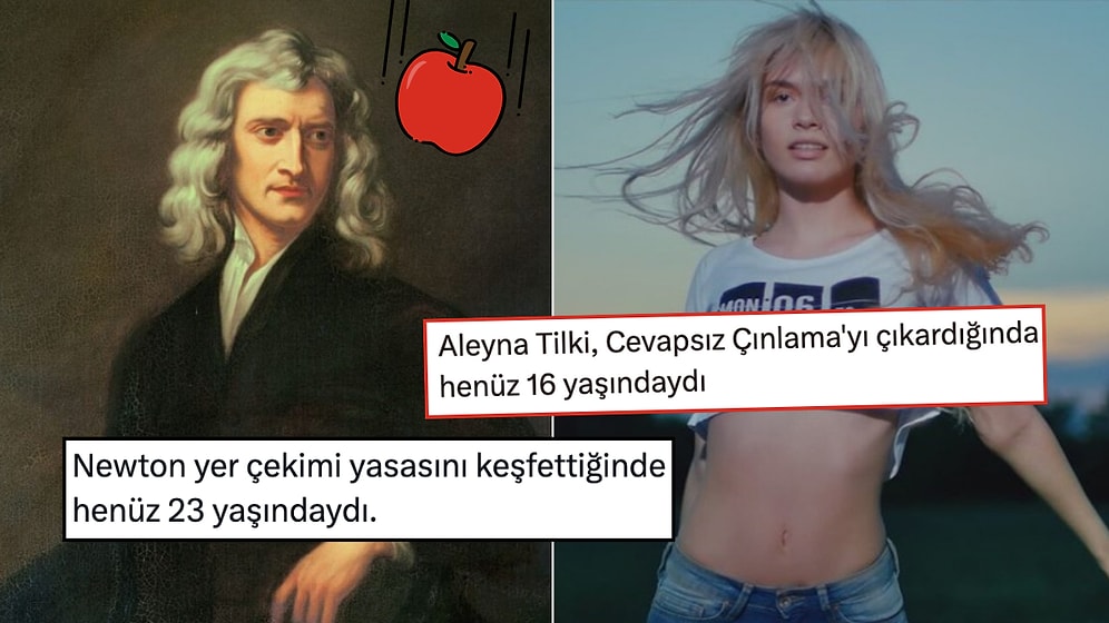 Newton'ın 23 Yaşındaki Başarısını Tiye Alıp Verdikleri Başarı Örnekleriyle Güldürenler