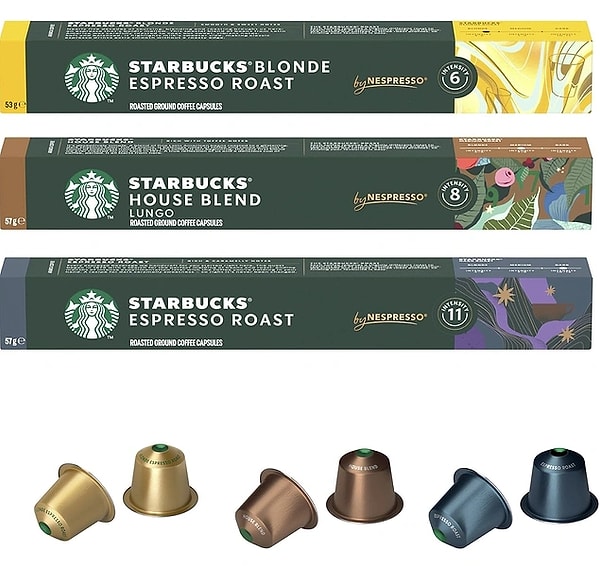 Kahve tutkunlarının vazgeçilmezi Starbucks By Nespresso Kapsül Kahve Seti, bugün fırsat fiyatıyla sepete eklemelik!