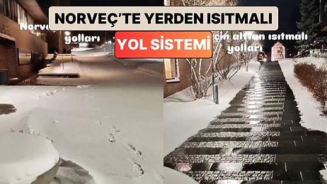 Norveç'te Yaşayan Bir Türk Yollara Yapılan Yerden Isıtma Sistemini Paylaştı