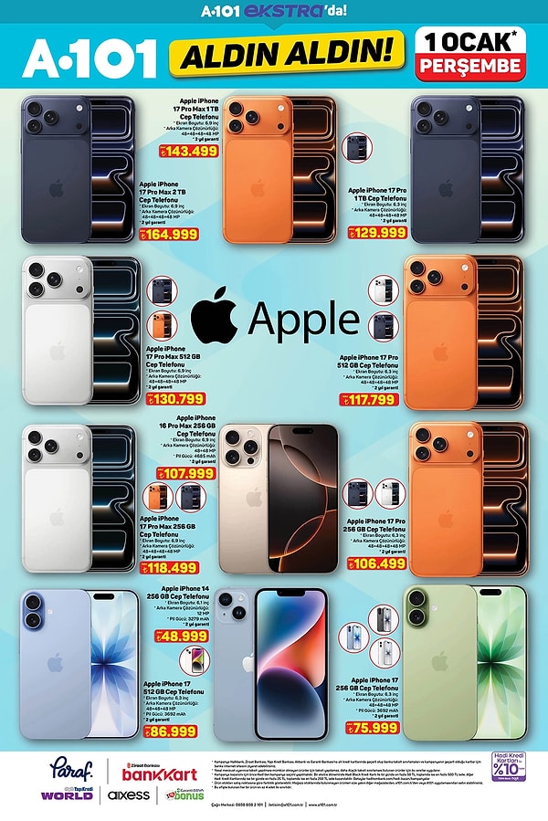 Apple iPhone 17 Pro Max Cep Telefonu