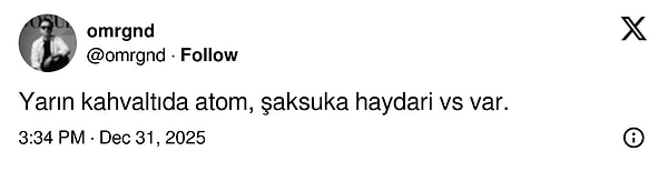 1 Ocak kahvaltısı dedikleri;