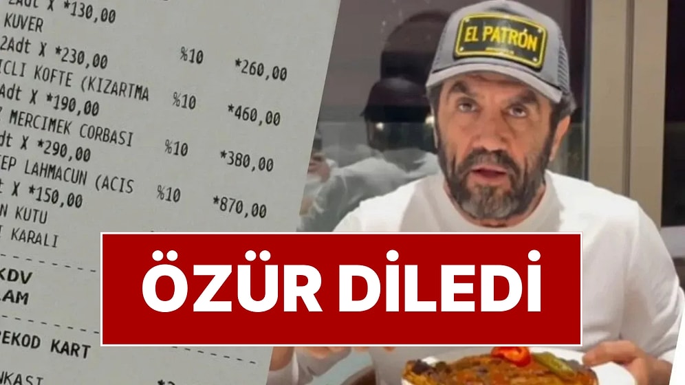 Soruşturma Başlatılan Bedri Usta Özür Diledi
