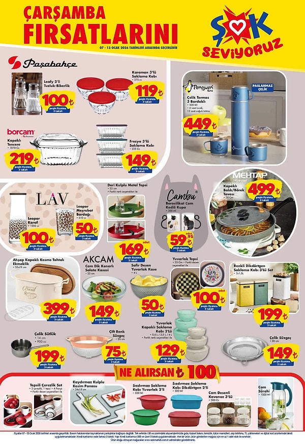 3'lü Paşabahçe Karaman Saklama Kabı 119 TL