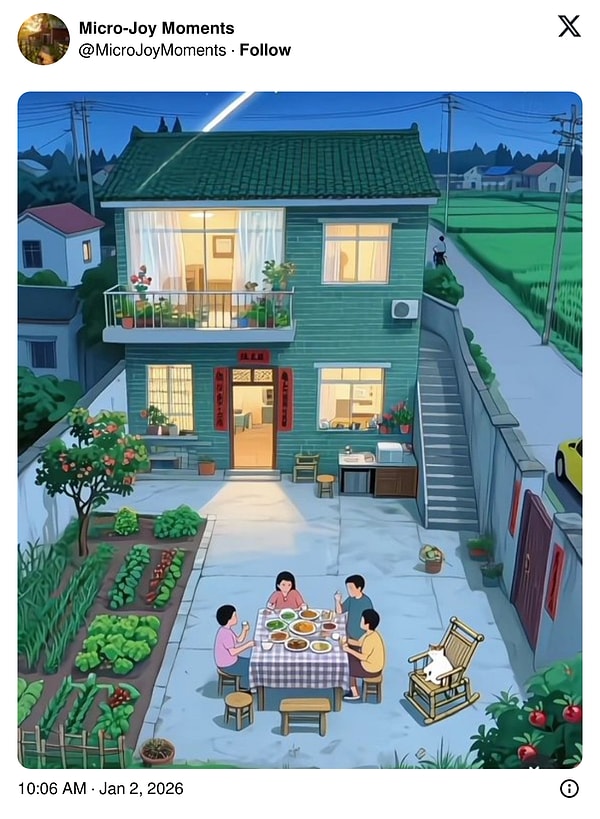 "Küçük Mutluluk Anları" isimli hesabın en son paylaşımı bu sımsıcak görsel oldu;